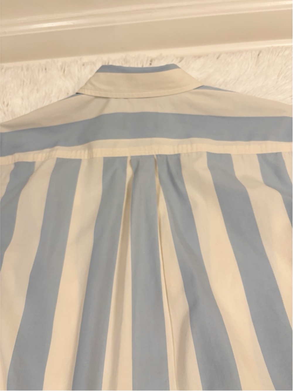 J. Crew Collection long sleeve Relaxed-fit cropped shirt in Barlow stripe - Picture 14 of 14